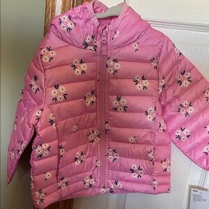 Jumping Beans Pink Floral Puffer Jacket